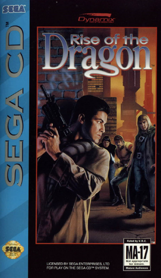 Rise of the Dragon (USA) Sega CD Game Cover